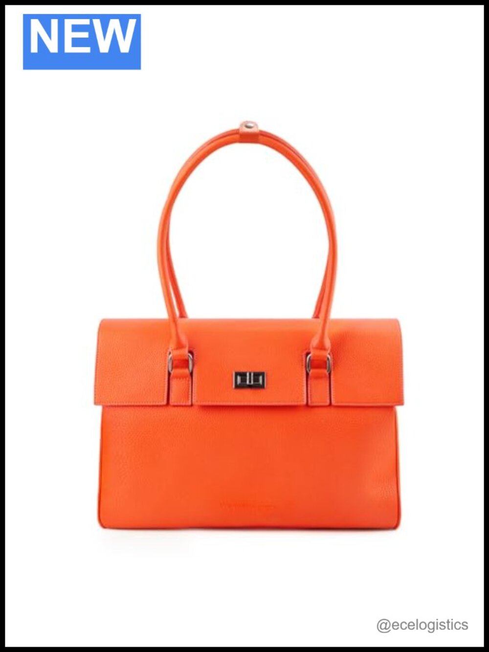 Large Faux Leather Laptop Tote Bag Work Office Satchel